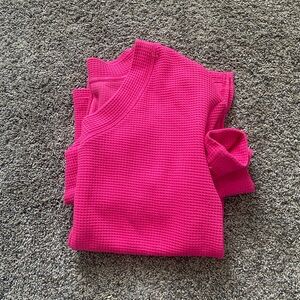 Aerie Pink V-Neck Sweater